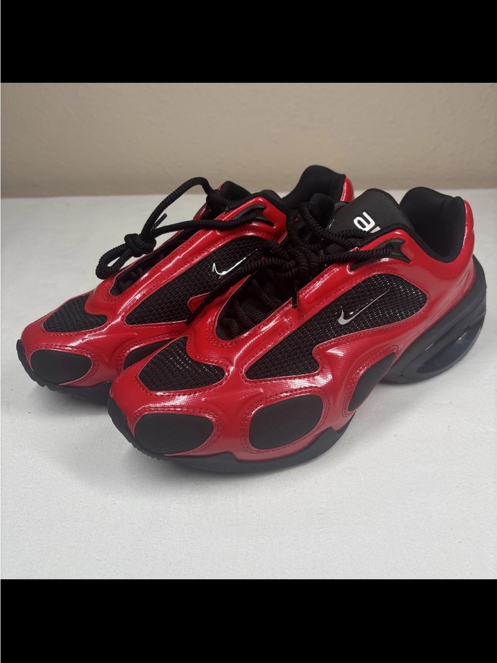 Nike Air Max Muse Womens Size 7 University Red Metallic Silver Black FV1920 603